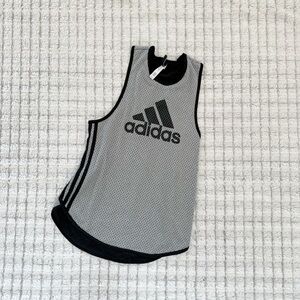Adidas Black Mesh Jersey Sleeveless Tank